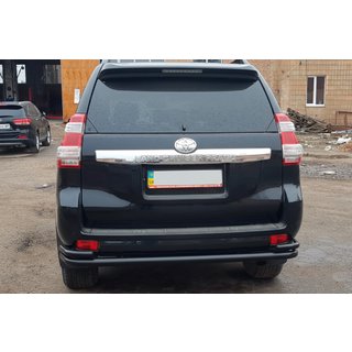 Bara spate AK005-2 Negru (Otel inoxidabil) Toyota Land Cruiser Prado 150 2009-2023 foto 2