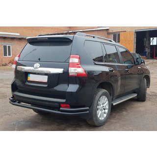Bara spate AK005-2 Negru (Otel inoxidabil) Toyota Land Cruiser Prado 150 2009-2023 foto 4