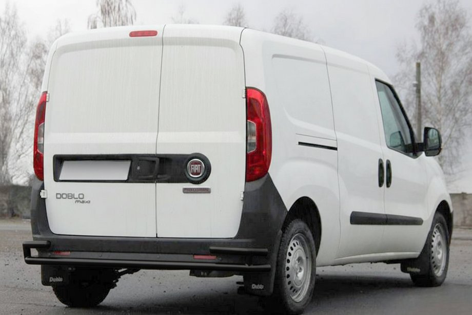 Fiat Doblo II 2010-2022 Bara Spate AK005/2-Dubla Black (Otel Inoxidabil) Foto 6