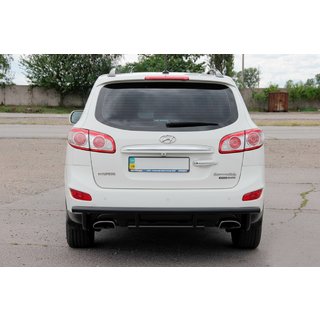 Bara Spate AK002-2 Negru (Otel Inoxidabil) Hyundai Santa Fe 2 2006-2012 foto 1