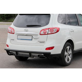 Bara Spate AK002-2 Negru (Otel Inoxidabil) Hyundai Santa Fe 2 2006-2012 foto 2