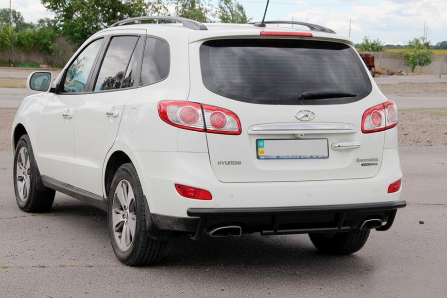 Hyundai Santa Fe 2 2006-2012 Bara Spate AK002-2 Negru (Otel Inoxidabil) Foto 3