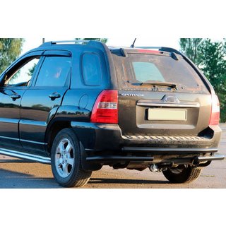 Bara Spate AK007 Negru (Otel Inoxidabil) Kia Sportage 2004-2010 foto 1