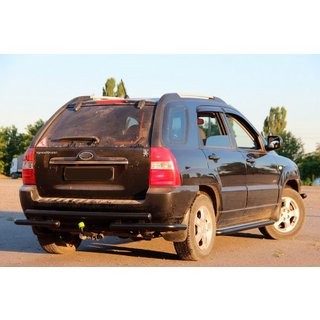 Bara Spate AK007 Negru (Otel Inoxidabil) Kia Sportage 2004-2010 foto 2