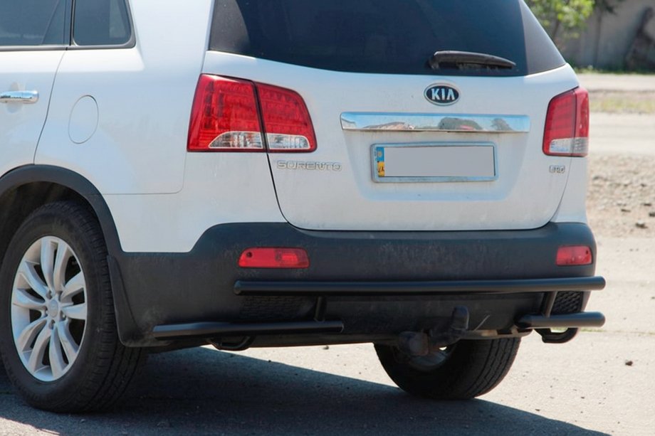 Kia Sorento II XM 2009-2014 Bara Spate AK003-2 Negru (Otel Inoxidabil) Foto 2