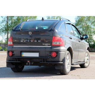 Protectie Spate AK005-2 Negru (Otel Inoxidabil) SsangYong Action 2005-2018 foto 2