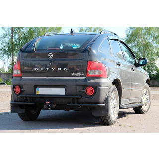 Protectie Spate AK005-2 Negru (Otel Inoxidabil) SsangYong Action 2005-2018 foto 2