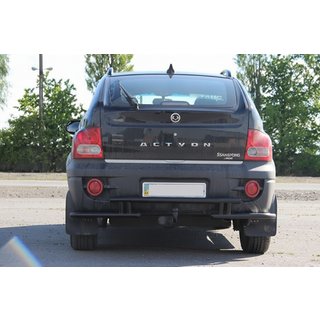 Protectie Spate AK005-2 Negru (Otel Inoxidabil) SsangYong Action 2005-2018 foto 3