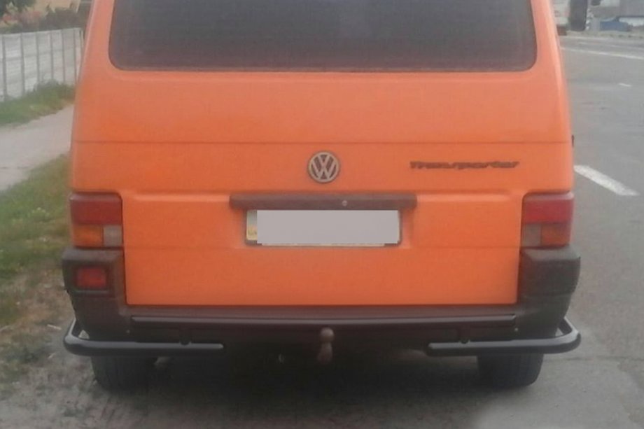 Volkswagen T4 Caravelle/Multivan 1990–2003 Bara Spate AK003-2 Negru (Otel Inoxidabil) Foto 1