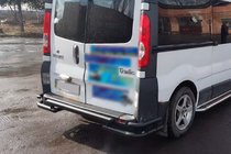 Renault Trafic 2001–2015 Protectie Spate AK-Special Black (Otel Inoxidabil) foto 3