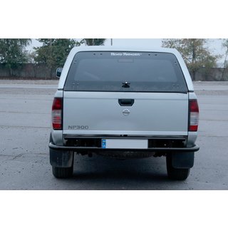 Protectie Spate AK004 Negru (Otel Inoxidabil) Nissan NP300 1999-2015 foto 2