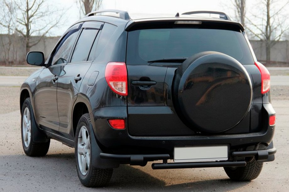 Toyota Rav 4 2006-2013 Protectie Spate AK005-2 Negru (2 buc, Otel Inoxidabil) Foto 3
