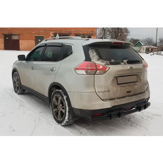 Bara de protectie spate NSXT.13.6.B1-08 Black (inox) Nissan X-trail T32/Rogue 2014-2021 foto 1