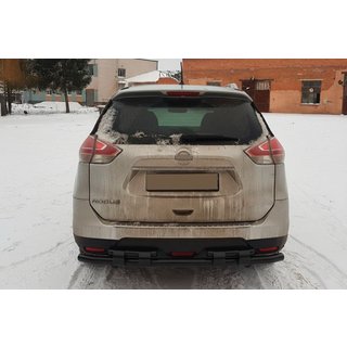 Bara de protectie spate NSXT.13.6.B1-08 Black (inox) Nissan X-trail T32/Rogue 2014-2021 foto 3