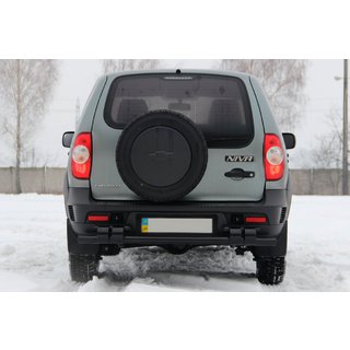 Bara Spate AK015 Negru (Otel Inoxidabil) Chevrolet Niva 1998-2020 foto 2