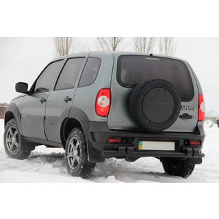 Bara Spate AK015 Negru (Otel Inoxidabil) Chevrolet Niva 1998-2020 foto 3