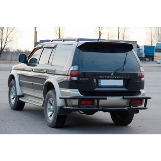 Protectie Spate AK-Special Black (Otel Inoxidabil) Mitsubishi Pajero Sport 1996-2007 foto 2