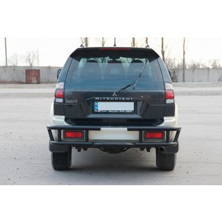 Protectie Spate AK-Special Black (Otel Inoxidabil) Mitsubishi Pajero Sport 1996-2007 foto 4