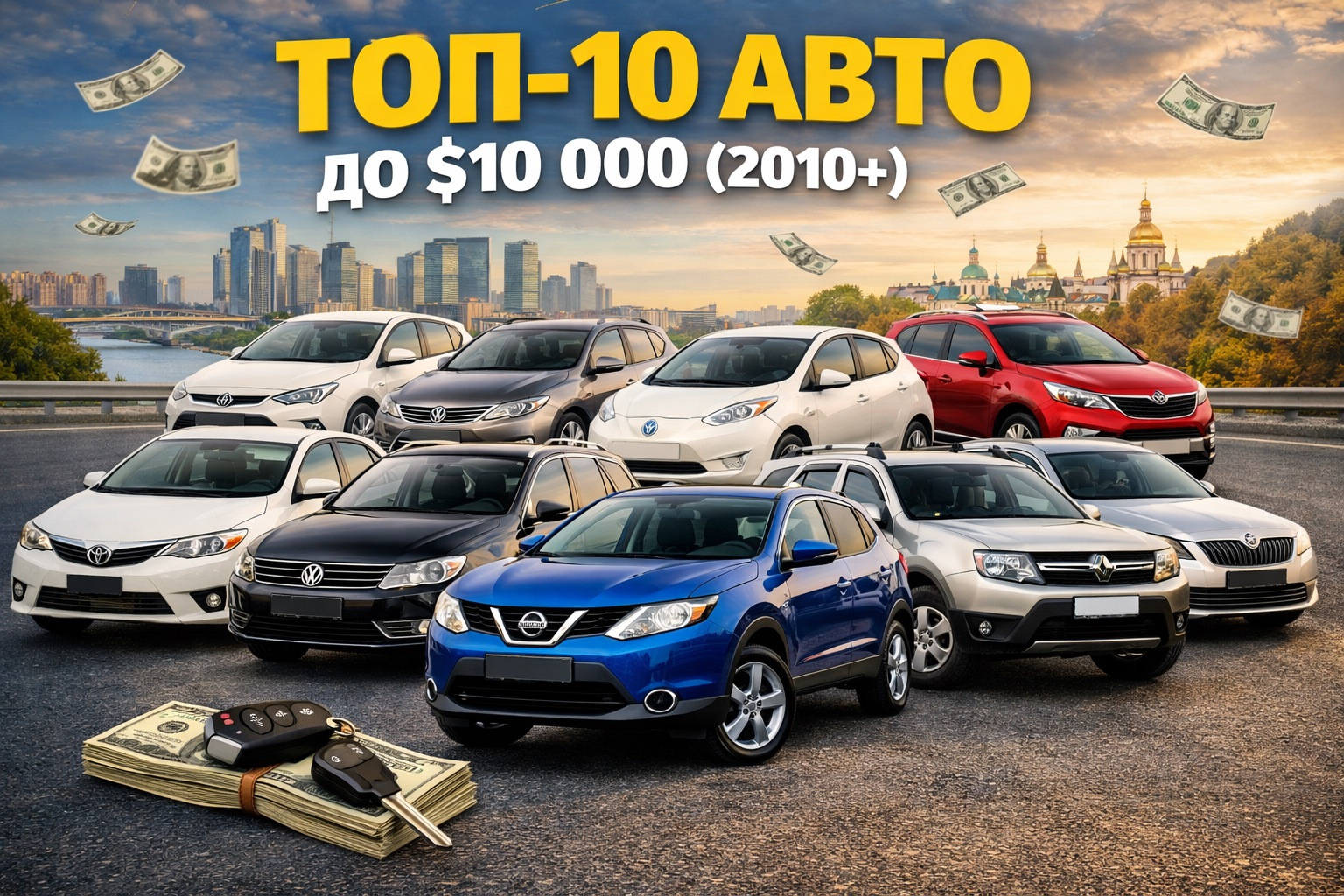 Top 10 masini second hand sub 10.000 $ in Ucraina si Europa