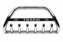 Renault Trafic 2001–2015 Bullbar WT004 cu inscriptie Trafic (inox) foto 2