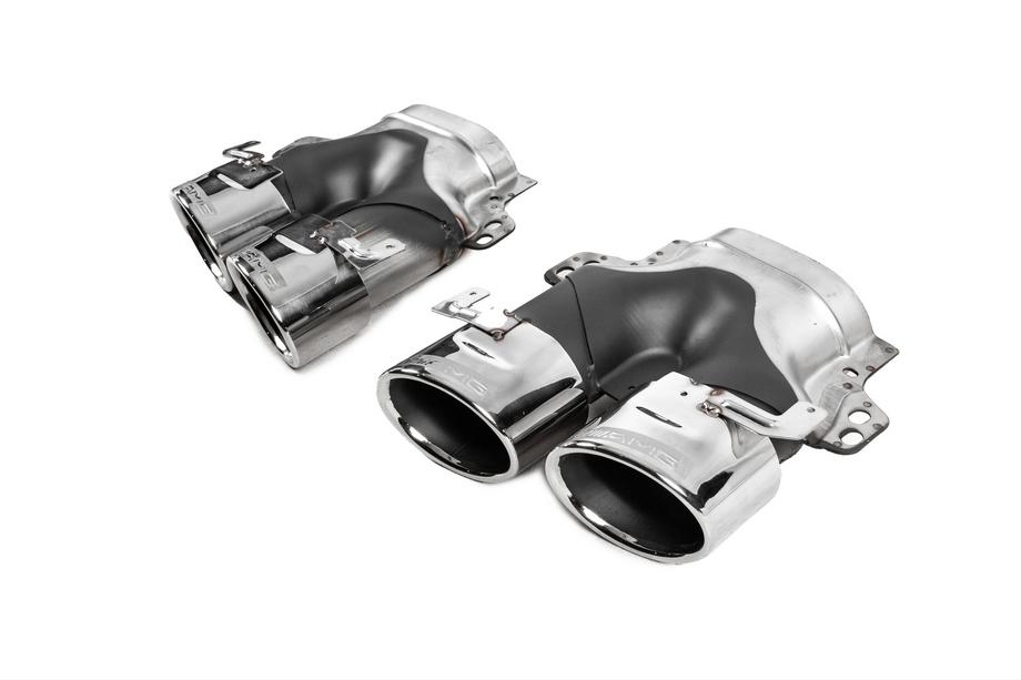 Mercedes E-class W213 2016-2023 Difuzor spate cu terminatii de evacuare E53-Design Silver (pentru Base) Foto 7