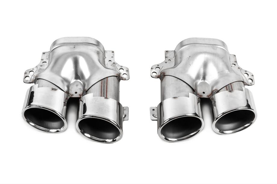 Mercedes E-class W213 2016-2023 Difuzor spate cu terminatii de evacuare E53-Design Silver (pentru Base) Foto 8