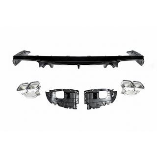 Difuzor Spate Black cu Tips Chrome (Design AMG63) foto 2