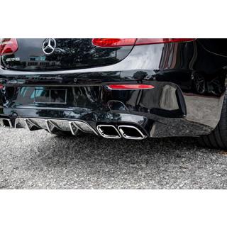 Difuzor Spate Black cu Tips Chrome (Design AMG63) foto 1