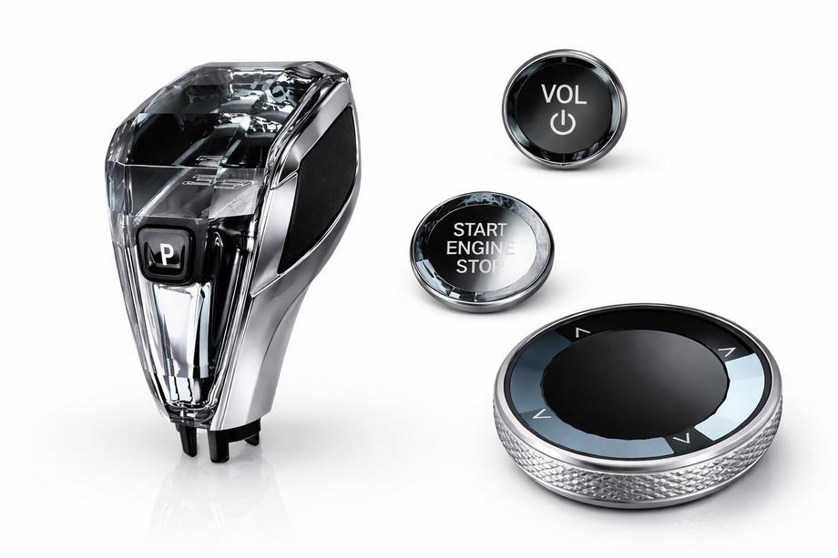 BMW X6 G06 2019–2027 Set elemente cristal interior (selector cutie automata + butoane) Foto 3