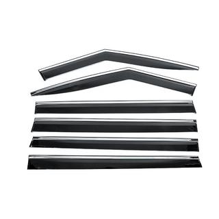 Deflectoare geamuri cu ornament cromat Niken Luxury (6 buc) foto 1
