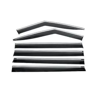Deflectoare geamuri cu ornament cromat Niken Luxury (6 buc) Hyundai Santa Fe 5 2023- foto 1