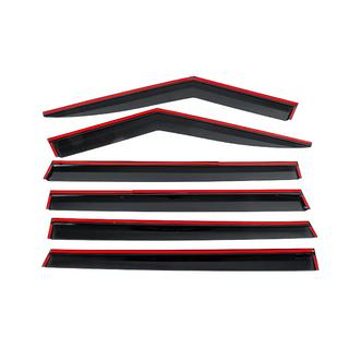 Deflectoare geamuri cu ornament cromat Niken Luxury (6 buc) foto 4