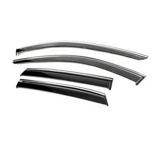 Deflectoare geamuri cu ornament cromat Niken Luxury (4 buc) Nissan Qashqai 2021- foto 2