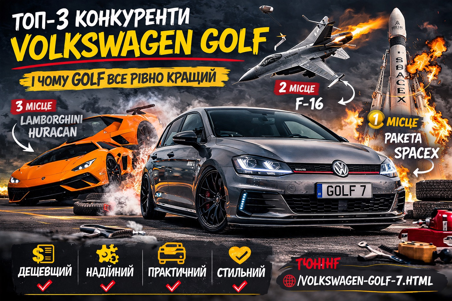 Top 3 rivali Volkswagen Golf: cand bunul-simt a pierdut cu marketingul, poze si tractiune de reactie