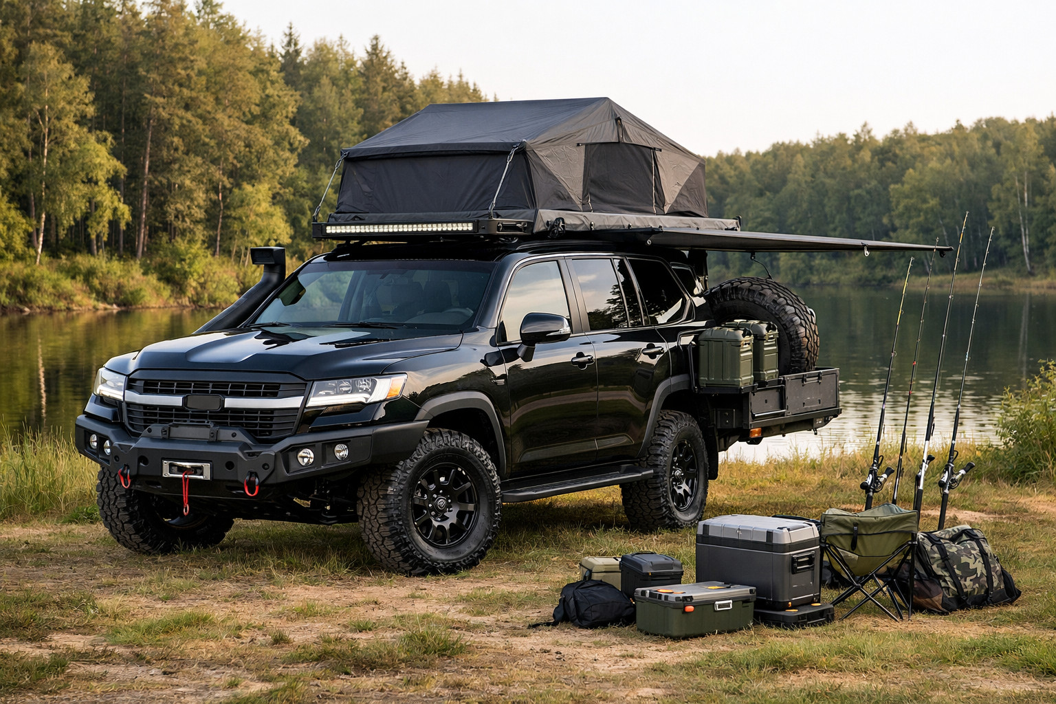 Ce poti imbunatati realist la Toyota Land Cruiser 300 pentru pescuit si iesiri in natura