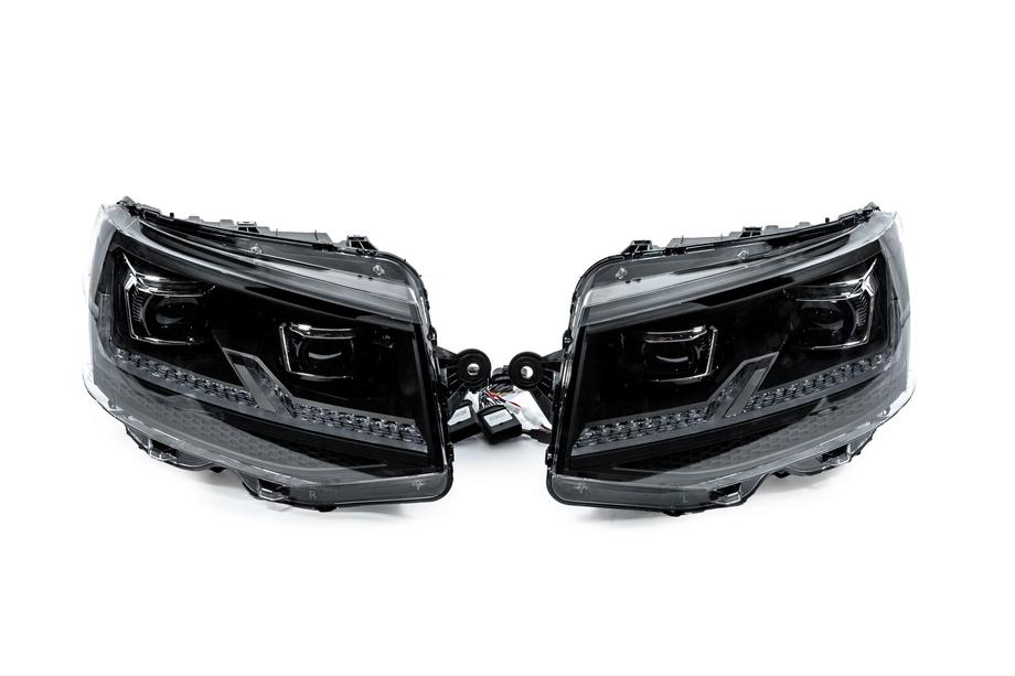 Volkswagen T6 2015-2024 Faruri fata cu module FullLed Black V2 (2015-2019, 2 buc.) Foto 1