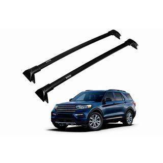Bare transversale portbagaj pentru bare longitudinale integrate OEM (2019-2023, 2 buc) Ford Explorer 2019- foto 2