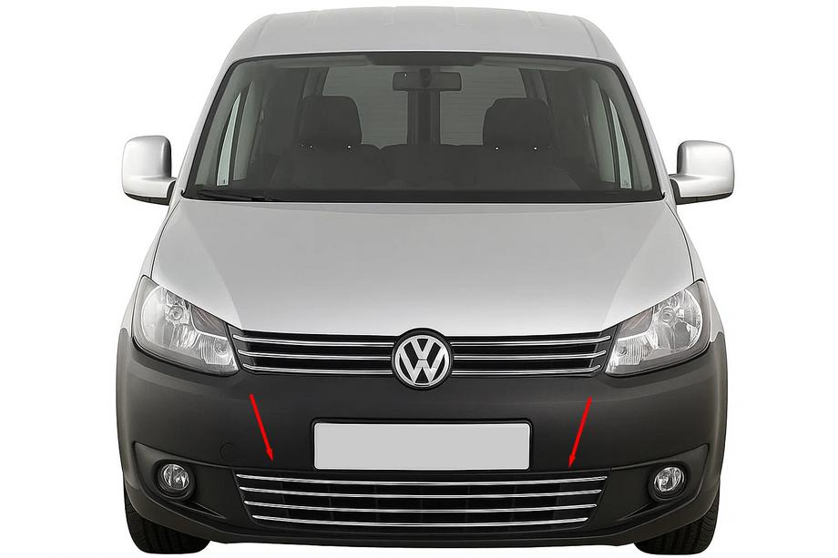 Volkswagen Caddy 2010-2015 Grila bara din inox monobloc Image