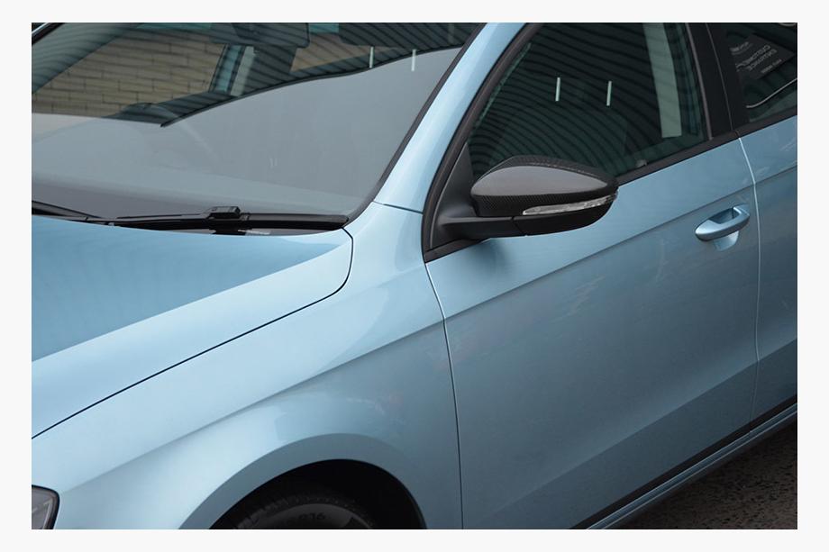 Volkswagen Beetle 2011-2015 Capace Oglinzi (2 buc, Carbon Natural) Foto 12