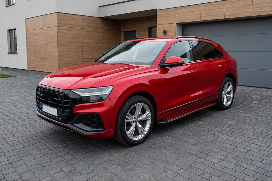 Audi Q8 2018- Praguri laterale Maya Red (2 buc., Aluminiu) Image