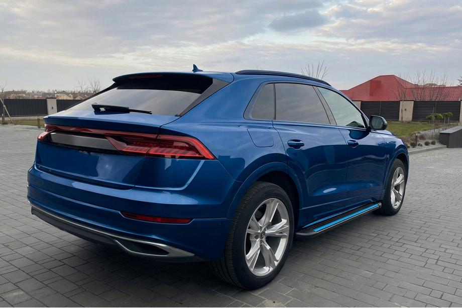 Audi Q8 2018- Praguri laterale Maya Blue (2 buc., Aluminiu) Image