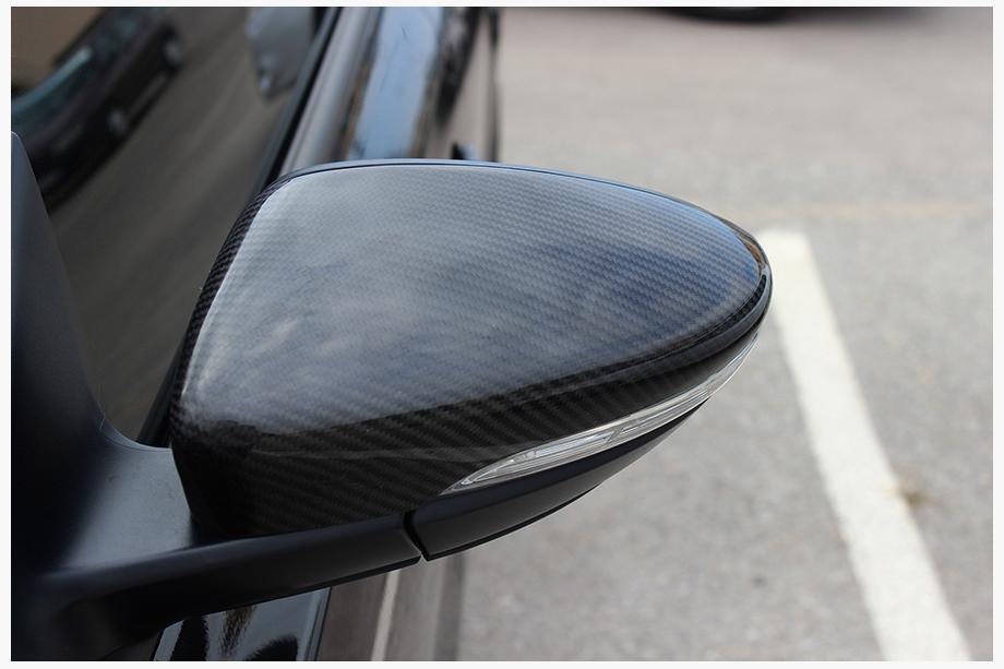 Volkswagen Passat CC 2008-2017 Capace Oglinzi (2 buc, Carbon Natural) Foto 8