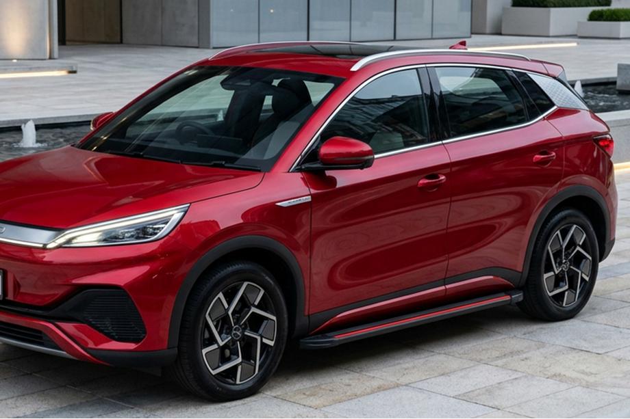 BYD Atto 3 2021- Praguri laterale Maya Red (2 buc., Aluminiu) Foto 1