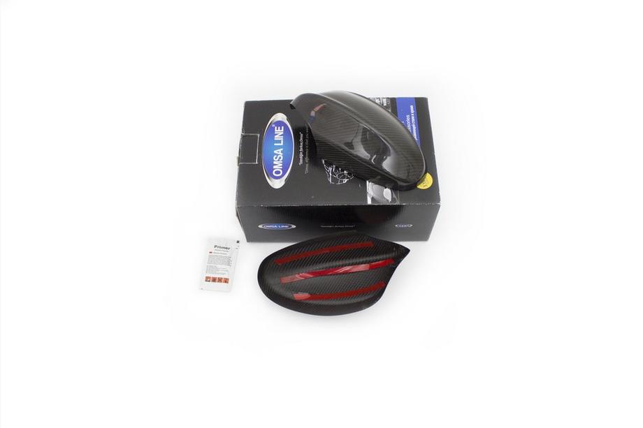 BMW 3 Series E90/E91 2005-2011 Capace Oglinzi 2005-2008 (2 buc, Carbon Real) Foto 4