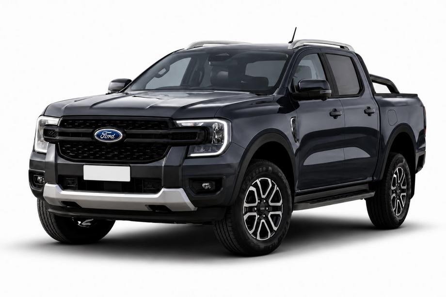 Ford Ranger 2022- Bare longitudinale plafon OEM gri (plastic ABS, montaj pe adeziv) Image