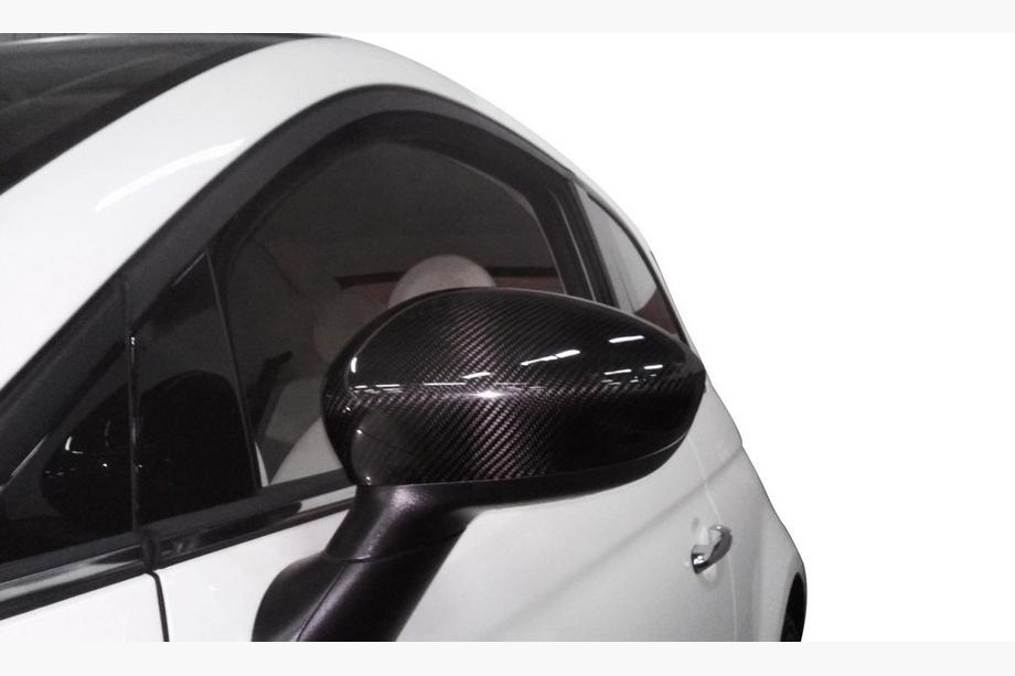 Fiat 500/500L 2013-2022 Capace Oglinzi 2007-2015 (2 buc, Carbon Natural) Foto 2