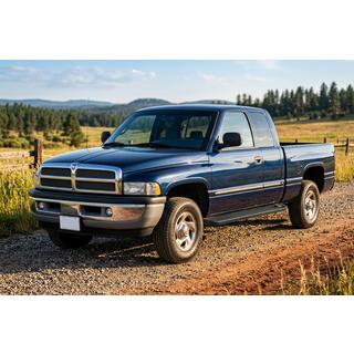 Praguri laterale Allmond Black (2 buc., Aluminiu) Dodge RAM (BR/BE) 1994–2002 foto 1