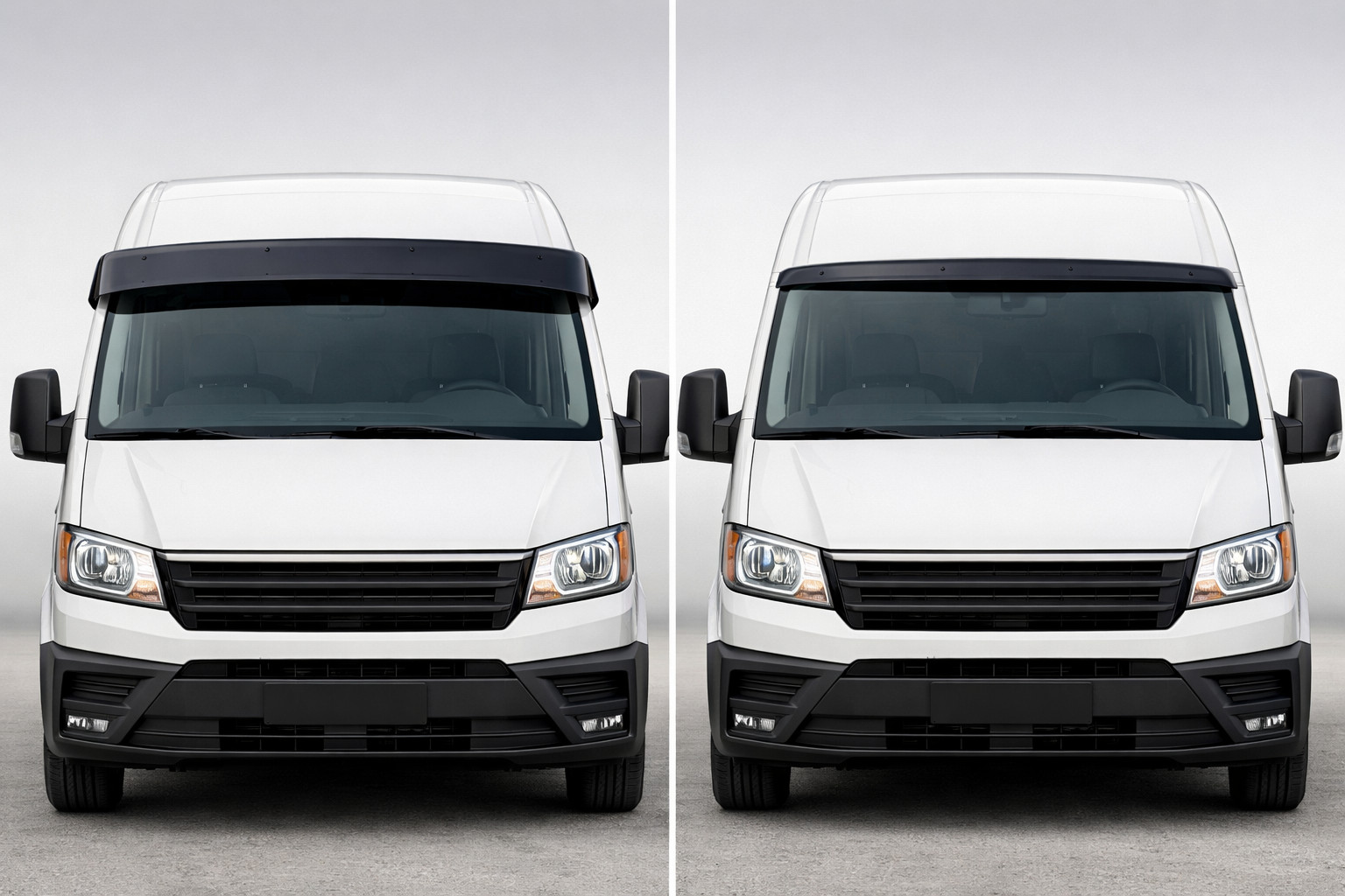 Deflector parbriz pentru van: varianta lata sau compacta?