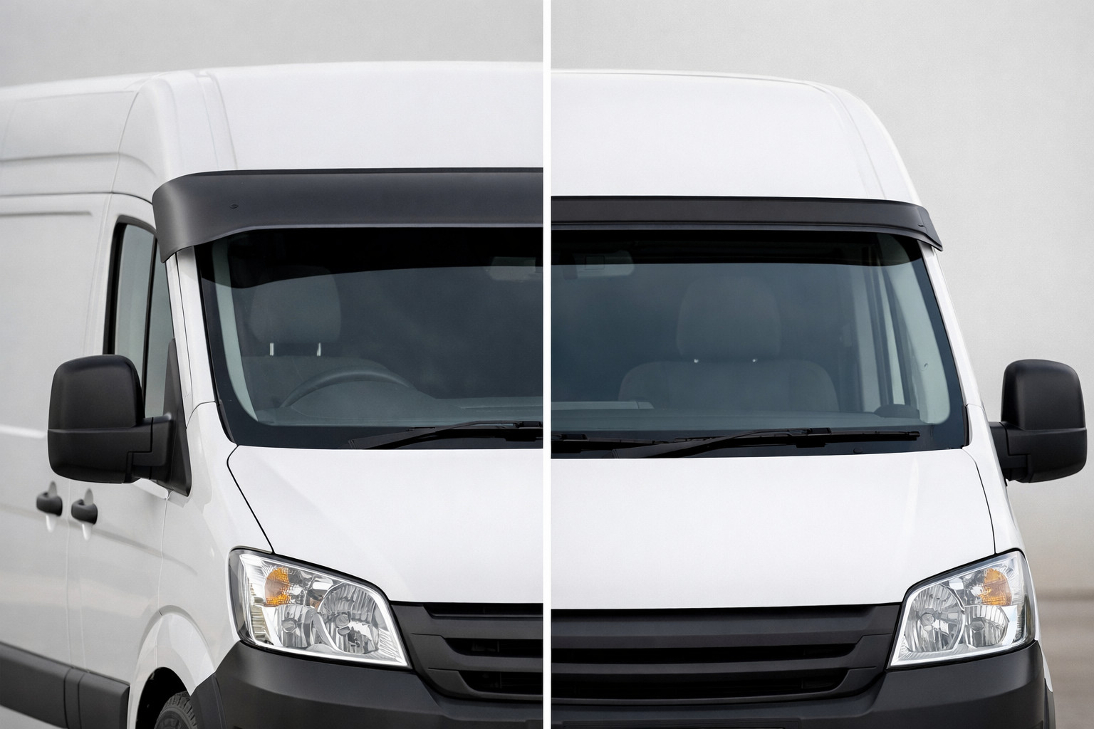 Parasolar sau deflector de parbriz: ce functioneaza mai bine pe un bus