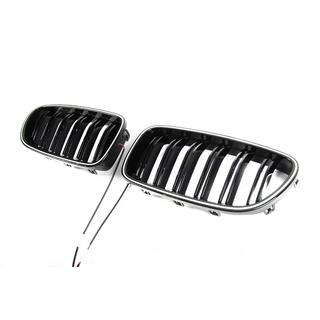 Grile tip rinichi M-Look LED (negru lucios) BMW 5 Series F10/F11 2010–2016 foto 3